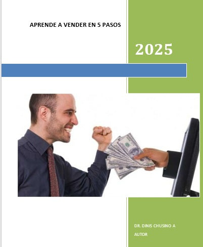 Libro inédito: "Aprende a vender en cinco pasos"